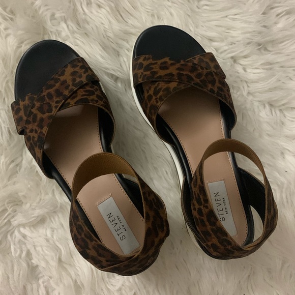 STEVEN NEW YORK MACON WEDGE SANDAL - Picture 4 of 9